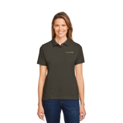 HARRITON ALL COTTON BLACK POLO LADIES 